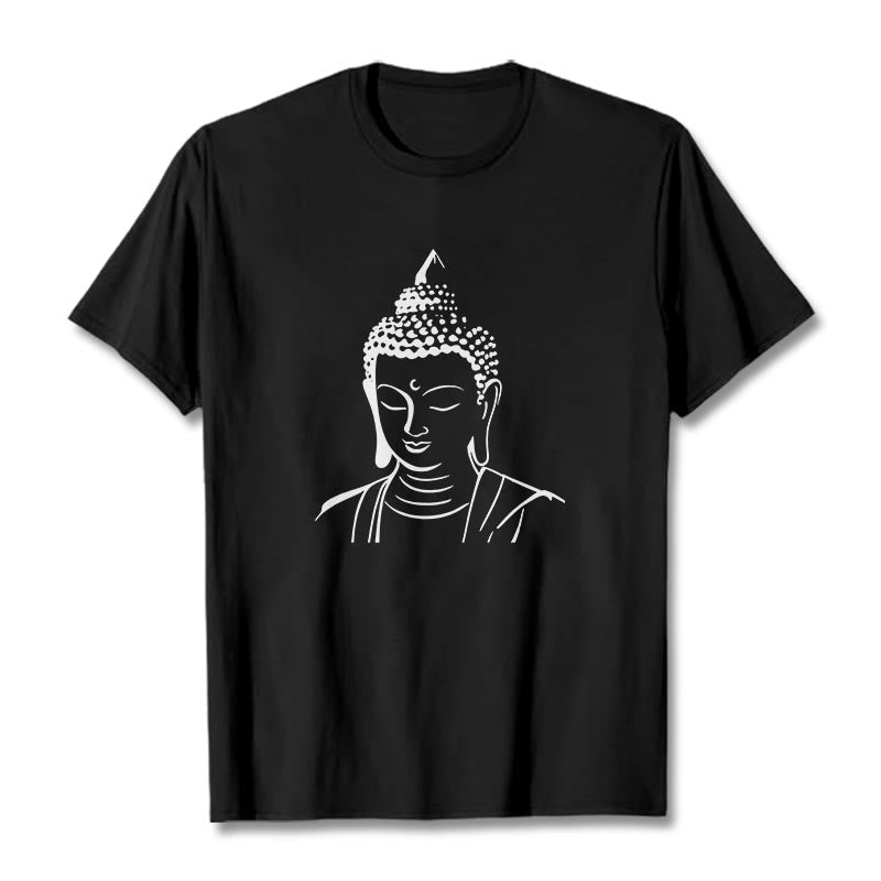 Soft Cotton Minimalist Graphic Meditation Tee