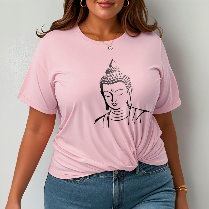 Soft Cotton Minimalist Graphic Meditation Tee