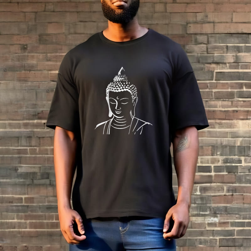 Soft Cotton Minimalist Graphic Meditation Tee