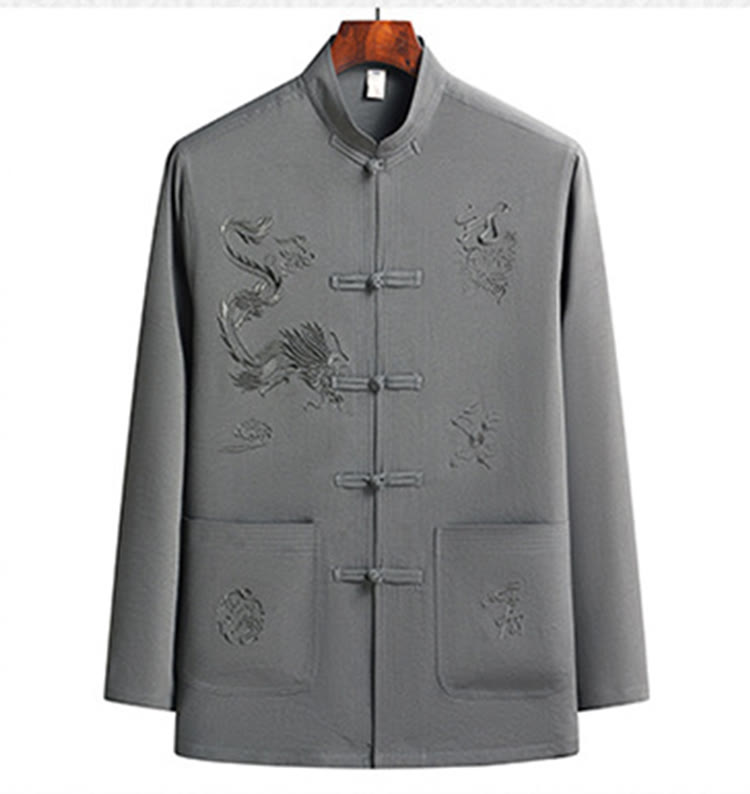Breathable Frog Button Men's Meditation and Tai Chi Set