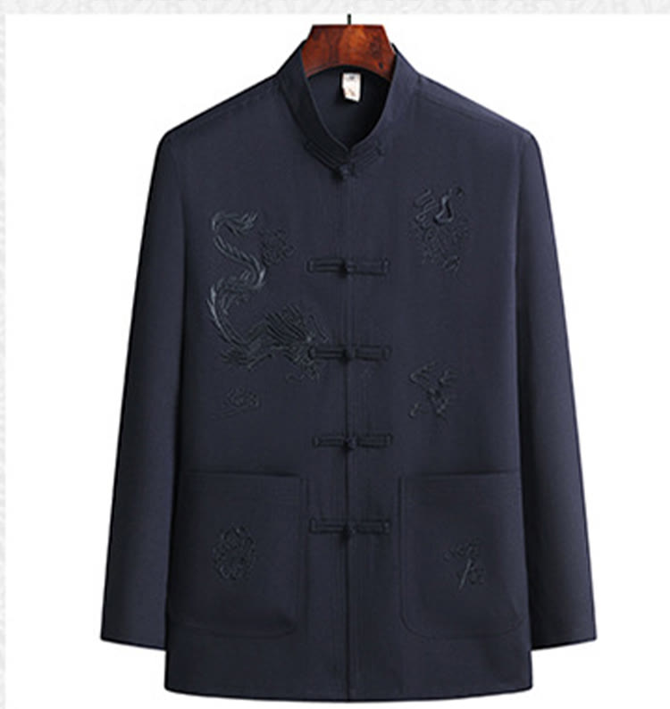 Breathable Frog Button Men's Meditation and Tai Chi Set