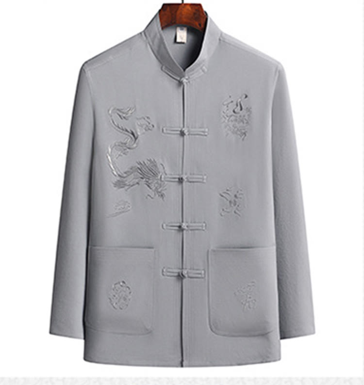 Breathable Frog Button Men's Meditation and Tai Chi Set