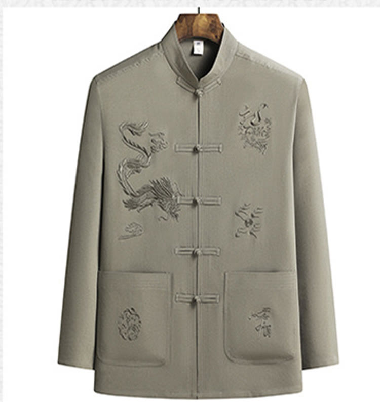 Breathable Frog Button Men's Meditation and Tai Chi Set