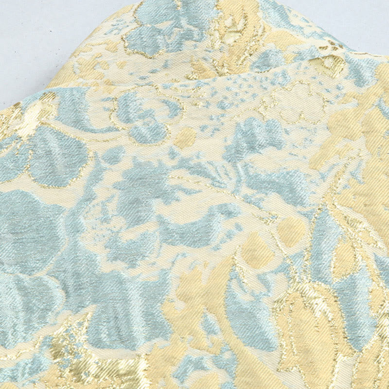 Tactile Cotton Jacquard Stand-Collar Mindful Jacket Shirt