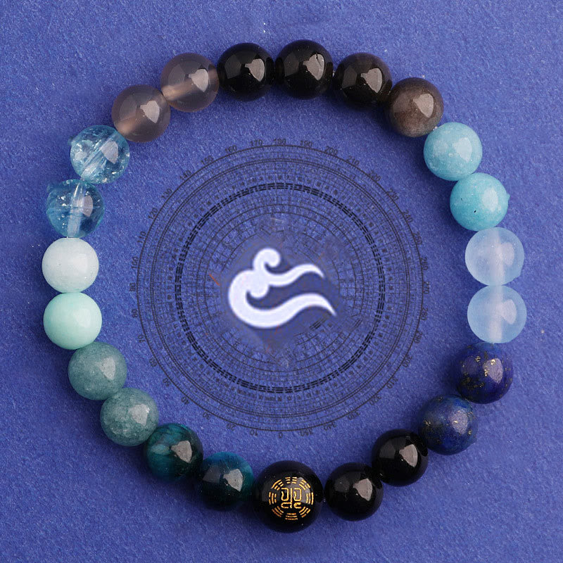 Five Elements Various Agate Balance Luck Bracelet