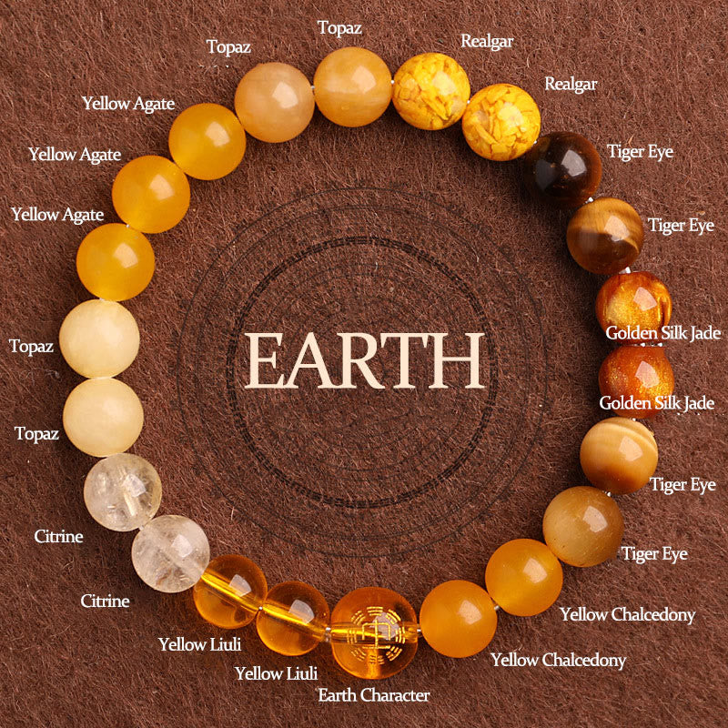 Five Elements Various Agate Balance Luck Bracelet