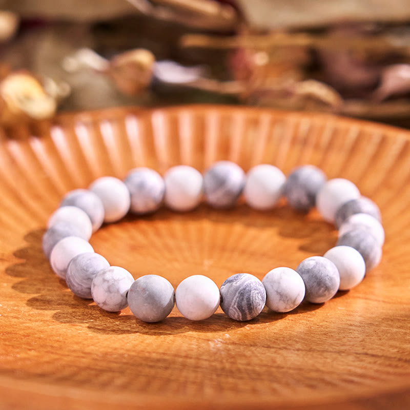 Picasso Jasper White Turquoise Courage Bracelet