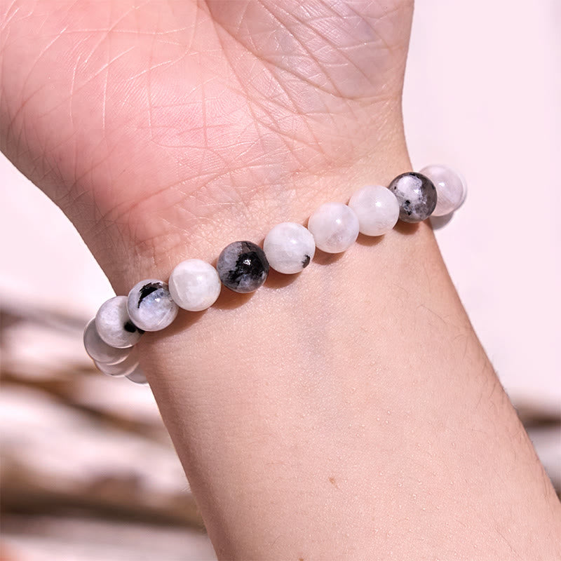 Natural Rainbow Moonstone Luminous Harmony Bracelet