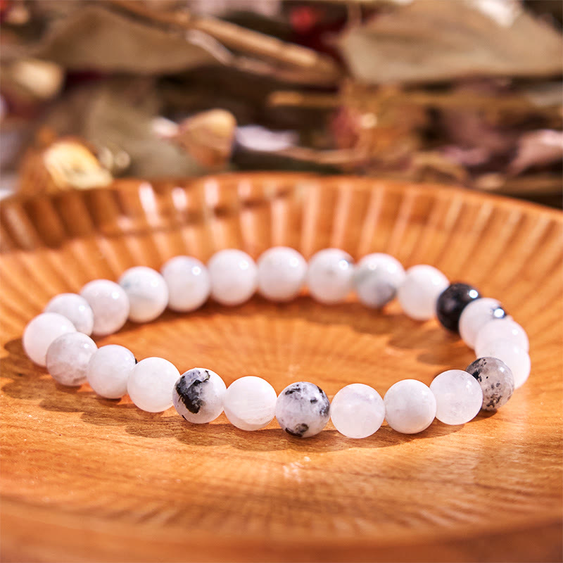 Natural Rainbow Moonstone Luminous Harmony Bracelet