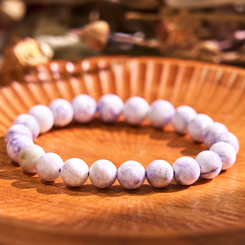 Polished Natural Sodalite Stone Harmony Bracelet for Mental Clarity