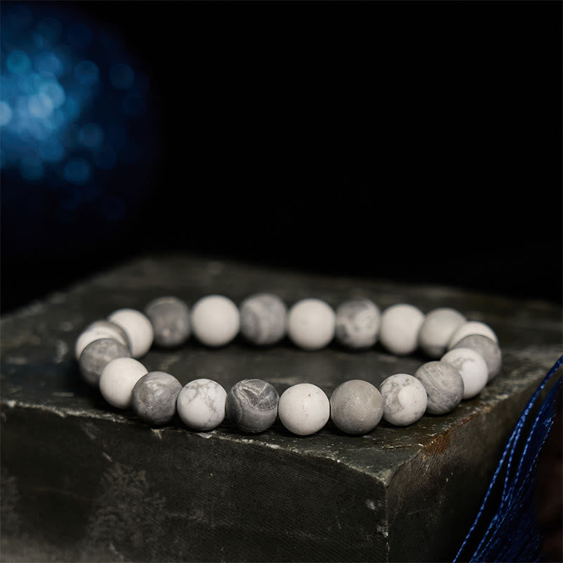 Picasso Jasper White Turquoise Courage Bracelet