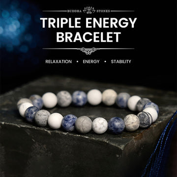 White Turquoise Picasso Jasper Blue Spot Jasper Relaxation Bracelet