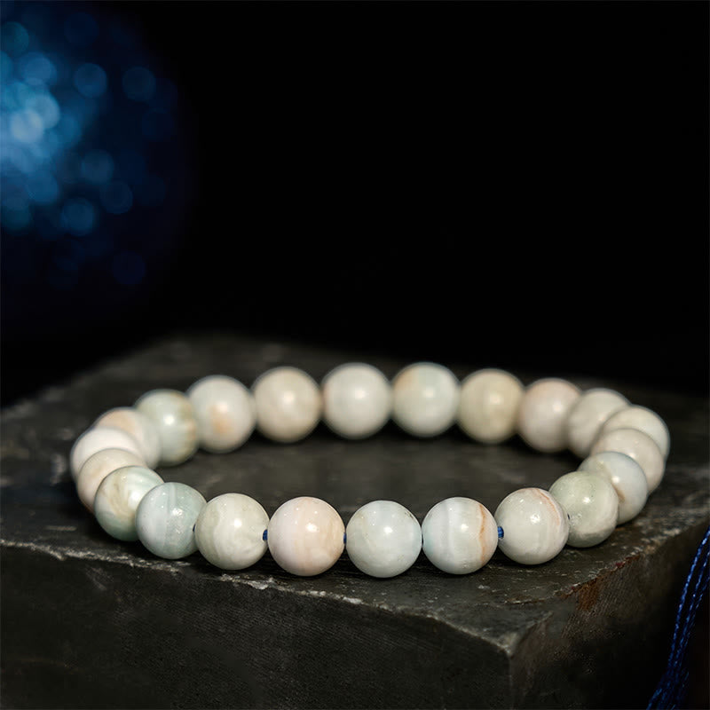 Natural Hemimorphite Beaded Energy Bracelet for Emotional Balance