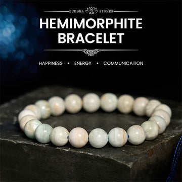 Natural Hemimorphite Beaded Energy Bracelet for Emotional Balance