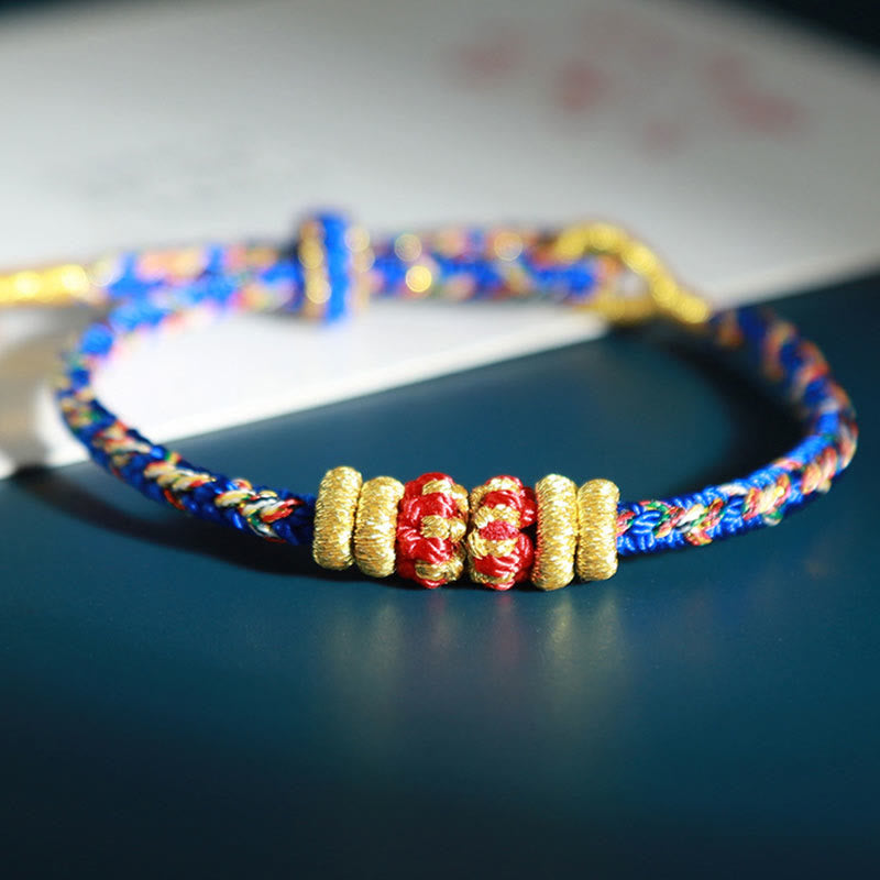 Chinese Zodiac Natal Buddha Colorful Strings Luck Bracelet