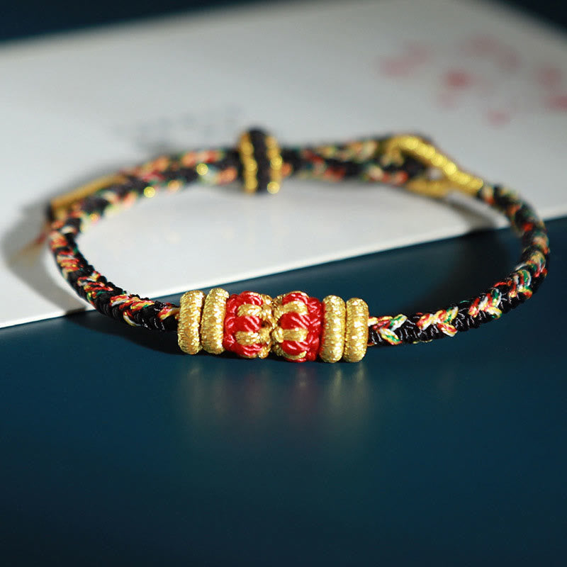 Chinese Zodiac Natal Buddha Colorful Strings Luck Bracelet