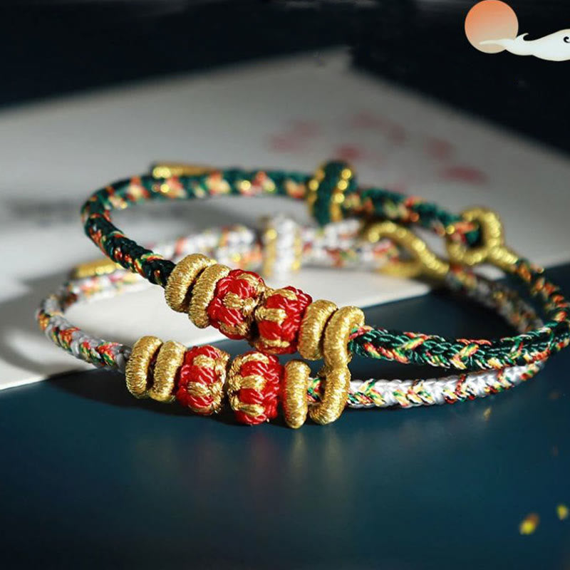 Chinese Zodiac Natal Buddha Colorful Strings Luck Bracelet