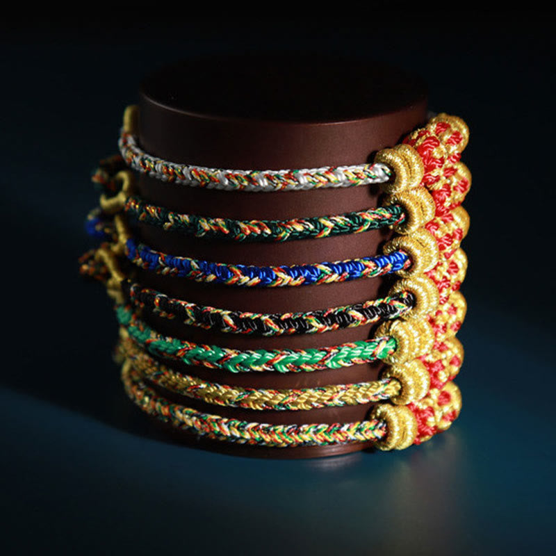 Chinese Zodiac Natal Buddha Colorful Strings Luck Bracelet