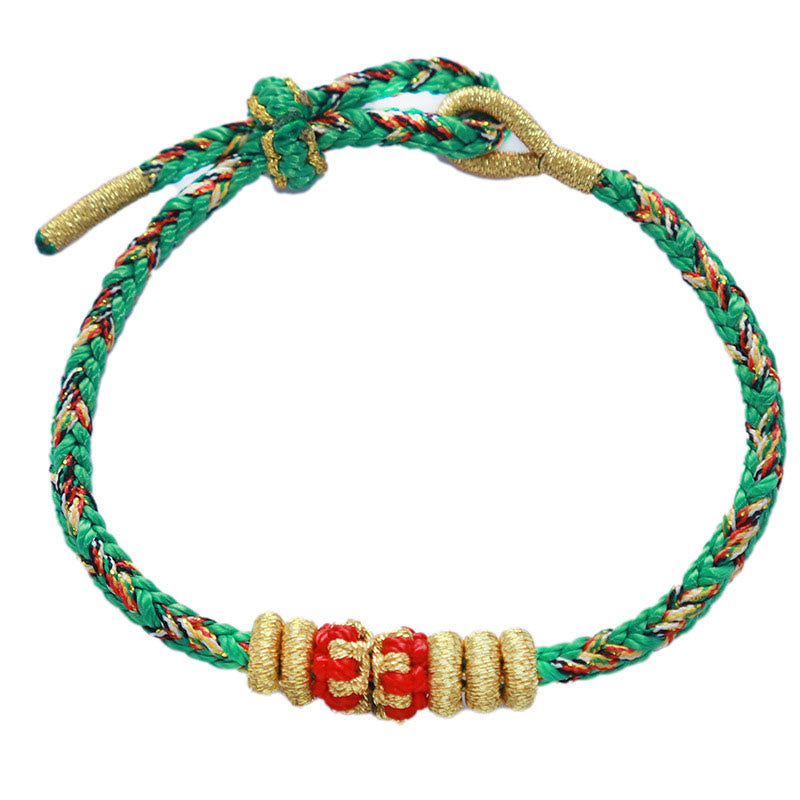 Chinese Zodiac Natal Buddha Colorful Strings Luck Bracelet
