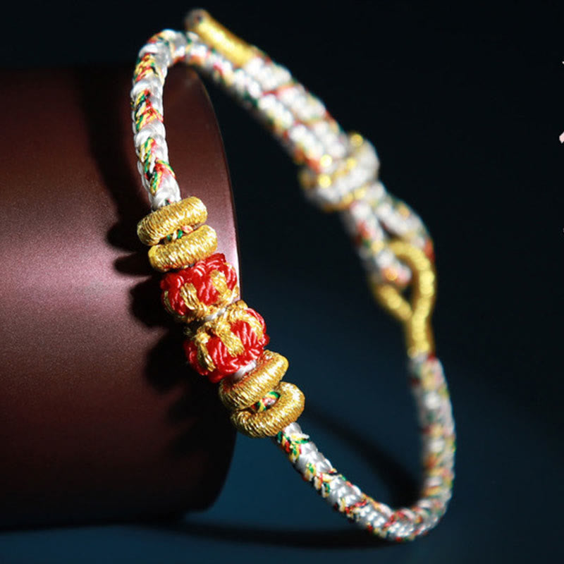 Chinese Zodiac Natal Buddha Colorful Strings Luck Bracelet