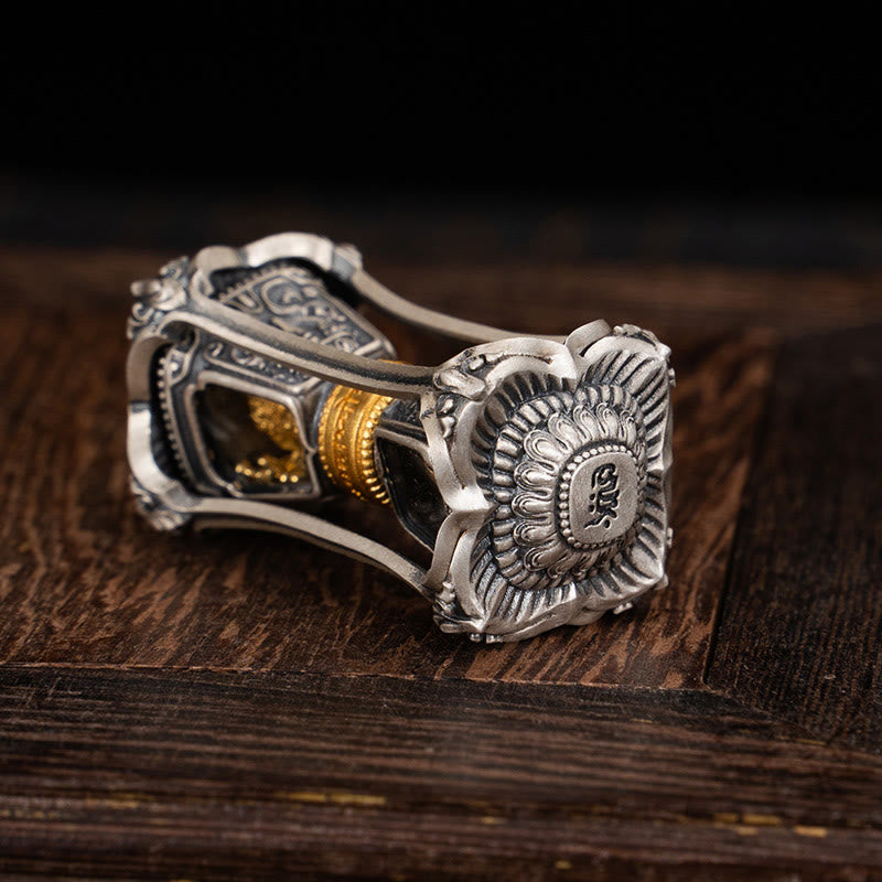 925 Sterling Silver Tibetan Zakiram Goddess of Wealth Blessing Necklace Pendant