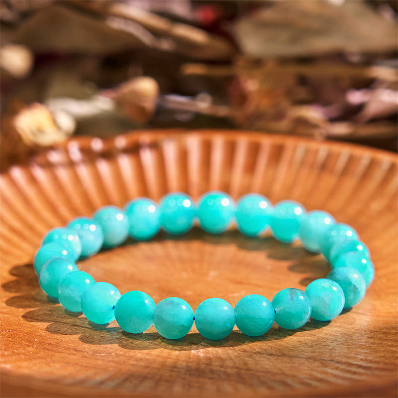 Natural Amazonite Gemstone Balance Bracelet for Clarity