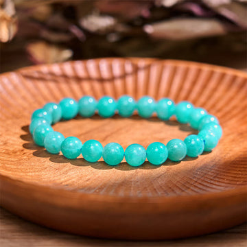 Natural Amazonite Gemstone Balance Bracelet for Clarity