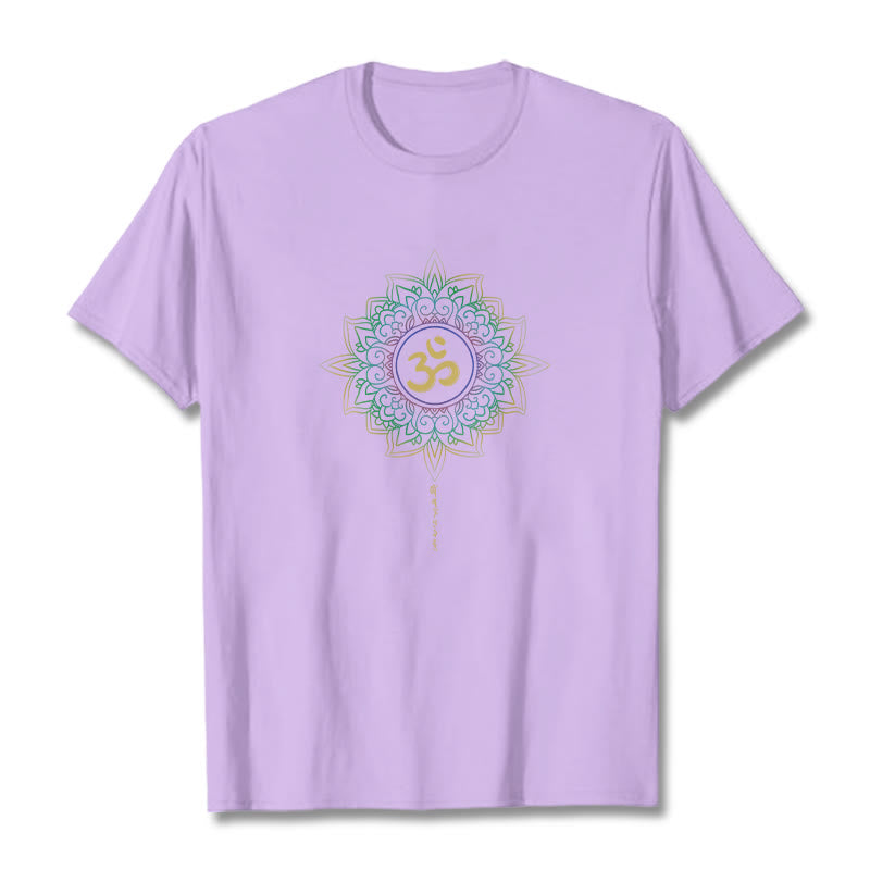 Tactile Cotton OM Lotus Meditation Tee