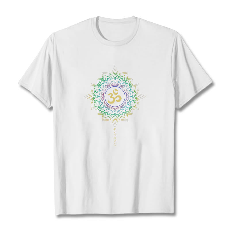 Tactile Cotton OM Lotus Meditation Tee