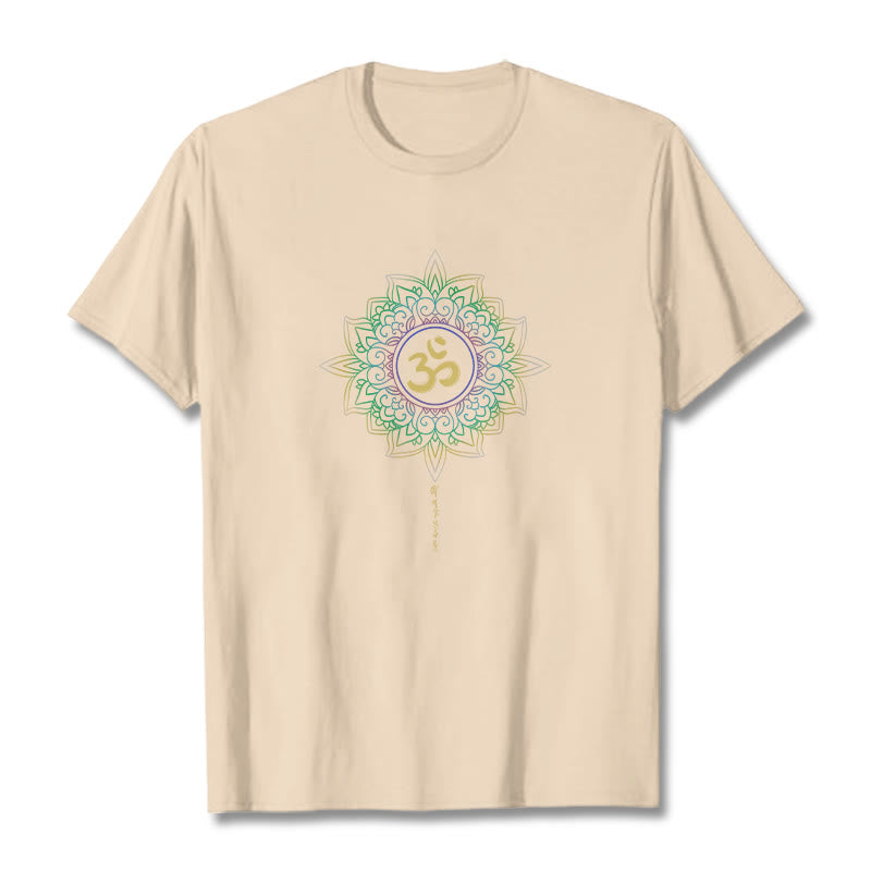 Tactile Cotton OM Lotus Meditation Tee