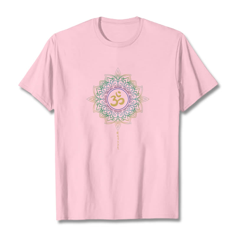 Tactile Cotton OM Lotus Meditation Tee