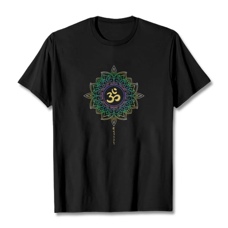 Tactile Cotton OM Lotus Meditation Tee