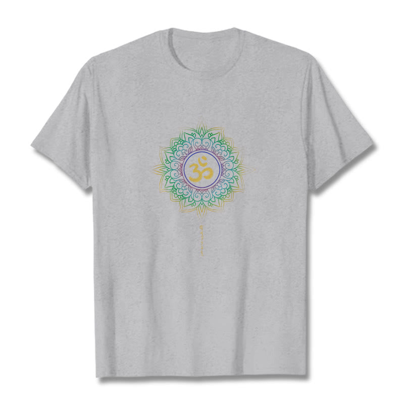Tactile Cotton OM Lotus Meditation Tee
