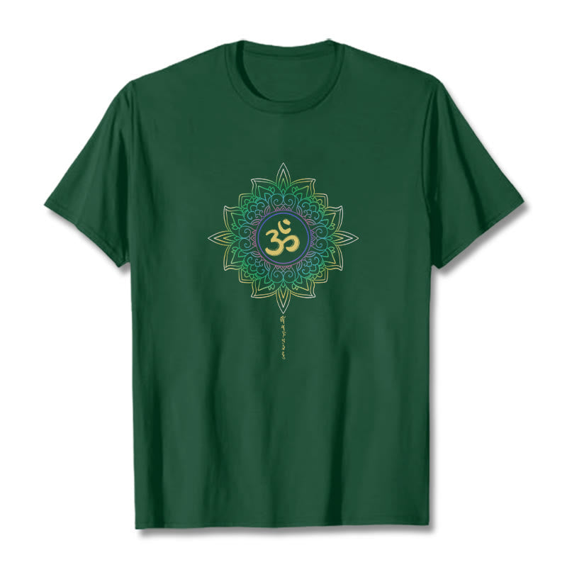 Tactile Cotton OM Lotus Meditation Tee