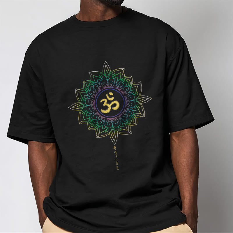 Tactile Cotton OM Lotus Meditation Tee