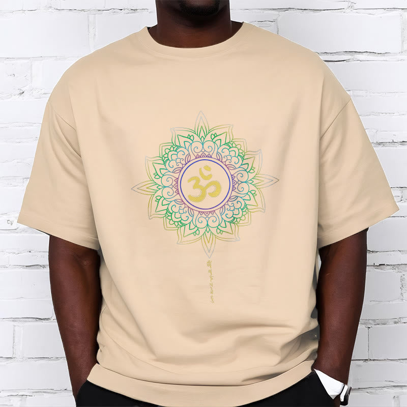 Tactile Cotton OM Lotus Meditation Tee