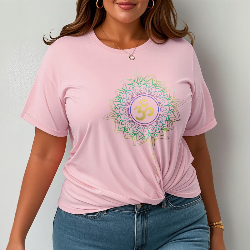 Tactile Cotton OM Lotus Meditation Tee