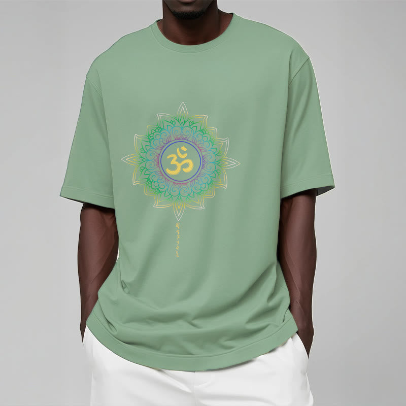 Tactile Cotton OM Lotus Meditation Tee