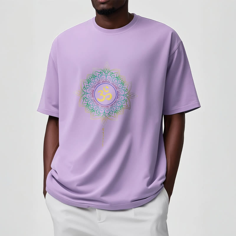 Tactile Cotton OM Lotus Meditation Tee
