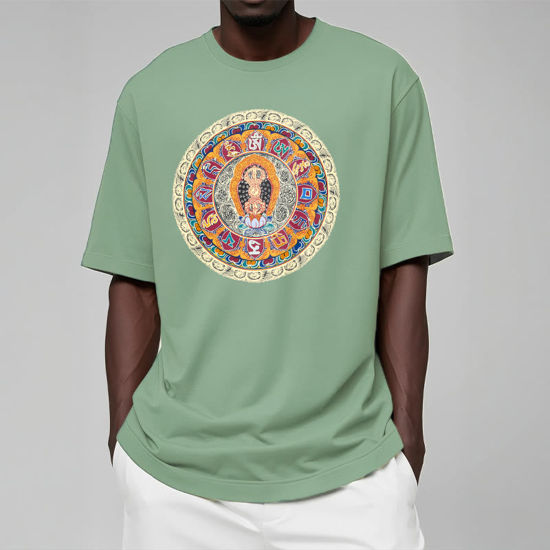 Dorje Vajra Mandala Buddha Cotton Tee T-shirt