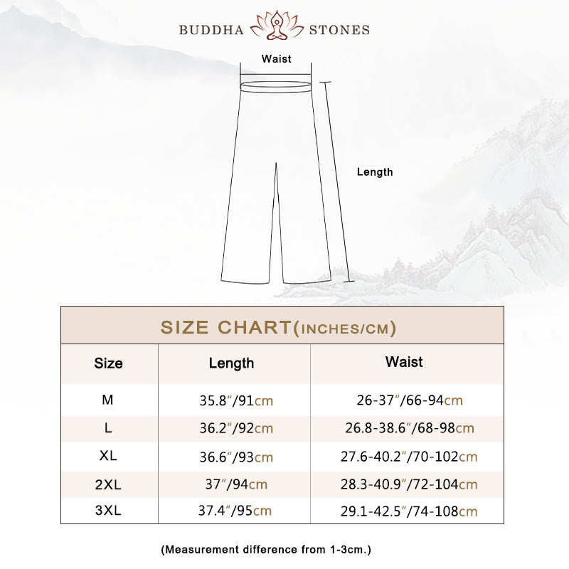 2Pcs Three Quarter Sleeve Long Sleeve Shirt Wide Leg Pants Meditation Cotton Linen Clothing Women's Set