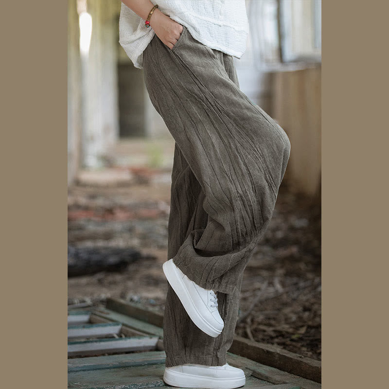 Breathable Hand-Dyed Loose Fit Yoga Harem Pants with Pockets
