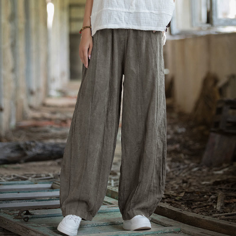 Breathable Hand-Dyed Loose Fit Yoga Harem Pants with Pockets