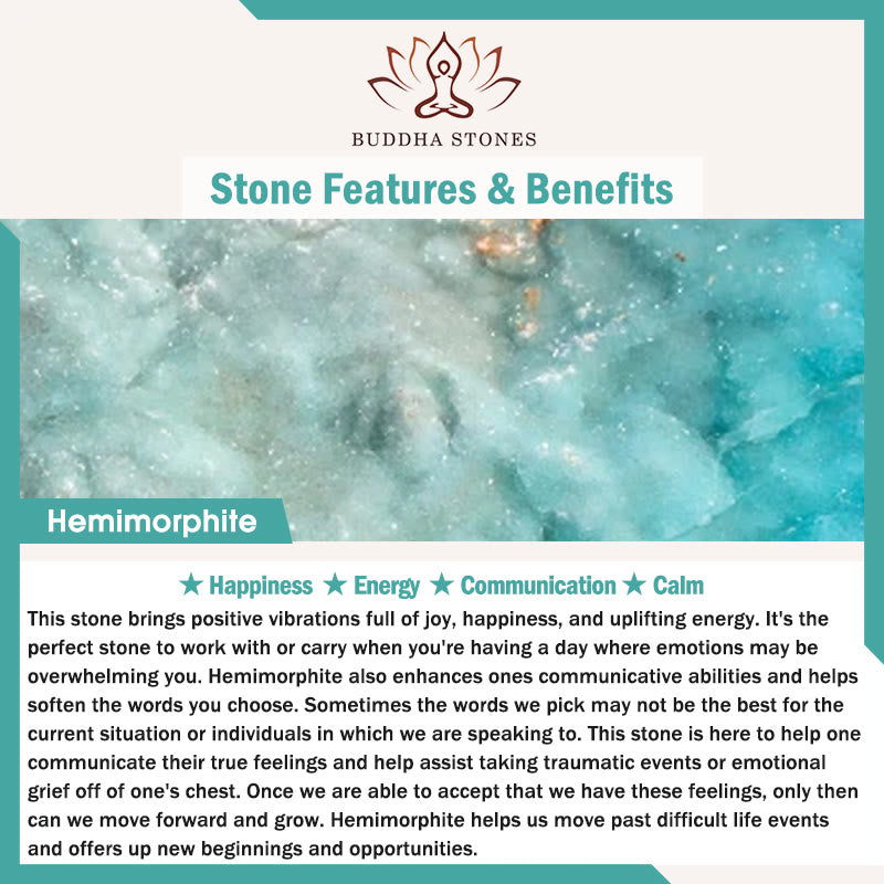 Various Crystals Malachite Lazurite Hemimorphite Calmness Bracelet