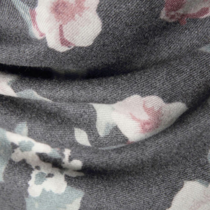 Tibetan Shawl Garden Rose Fall Winter Cozy Travel Scarf Wrap