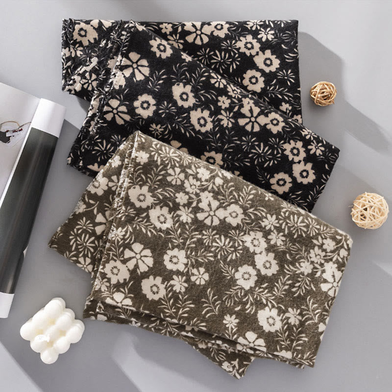 Tibetan Shawl Fresh Daisy Print Fall Winter Soft Warm Travel Scarf Wrap