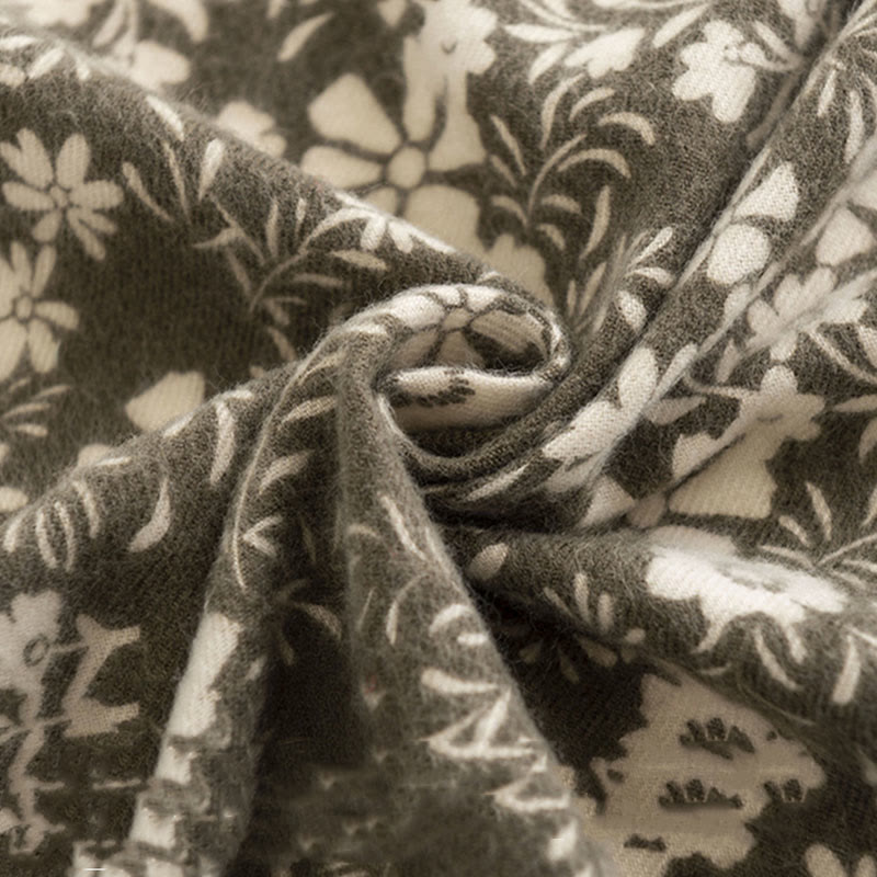 Tibetan Shawl Fresh Daisy Print Fall Winter Soft Warm Travel Scarf Wrap
