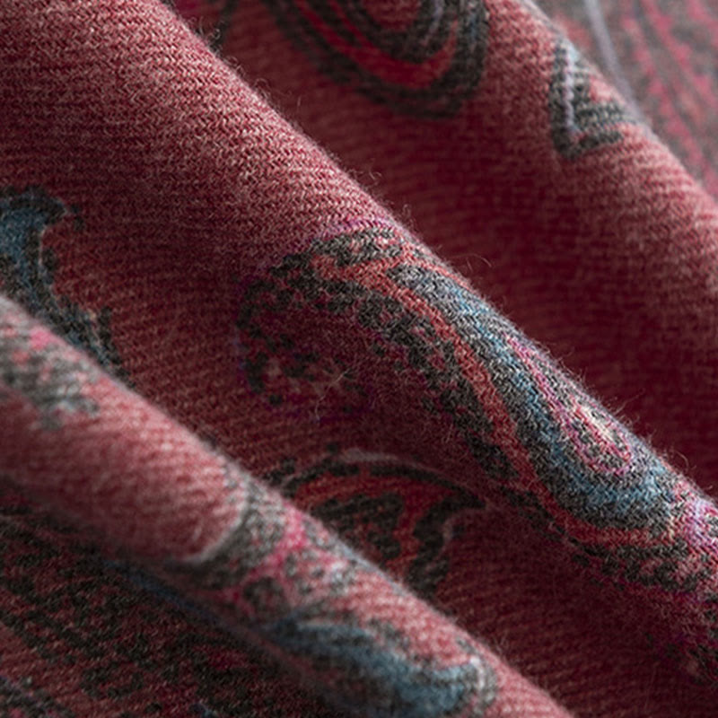 Tibetan Paisley Prints Shawl Fall Winter Soft Warm Scarf Wrap