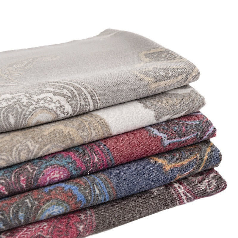 Tibetan Paisley Prints Shawl Fall Winter Soft Warm Scarf Wrap