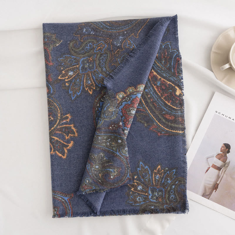 Tibetan Paisley Prints Shawl Fall Winter Soft Warm Scarf Wrap